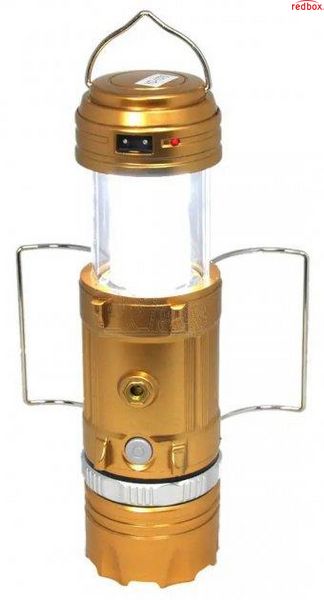 Кемпінговий ліхтар GSH-9699 Золотий, лампа ліхтар у наметі на батарейках GSH9699 фото
