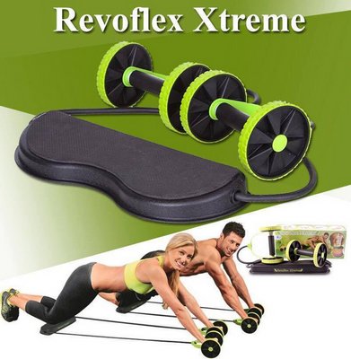 Тренажер Revoflex Xtreme для всього тіла! 40 упражнений! Роликовий тренажер 9224033 фото