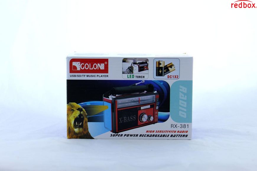 Радіоприймач GOLON RX-382 с MP3, USB + ліхтарик 3811263 фото
