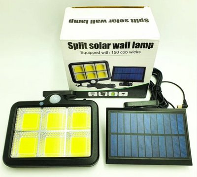 Вуличний ліхтар із датчиком руху Split Solar Wall Lamp на сонячній батареї nf-160c nf-160c фото