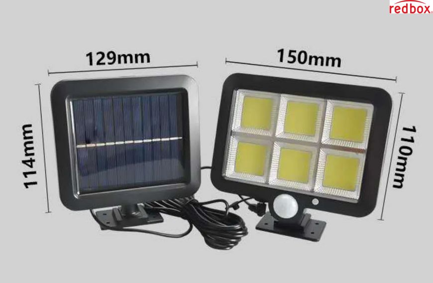 Вуличний ліхтар із датчиком руху Split Solar Wall Lamp на сонячній батареї nf-160c nf-160c фото