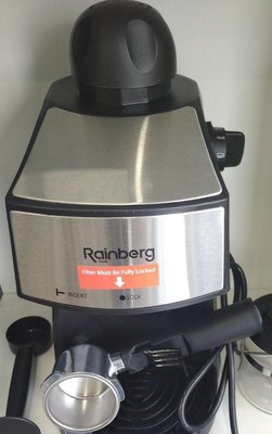 Кавоварка ріжкова Espresso Rainberg RB-8111 з капучинатором RB-8111 фото