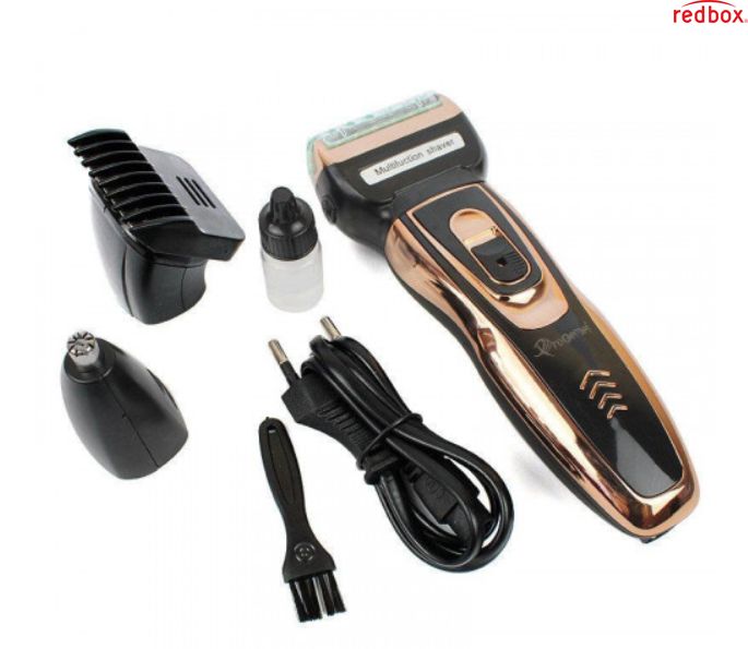 Чоловічий тример бритва акумуляторна для стриження волосся й бороди ProGemei Gold GM-595 GM595 фото