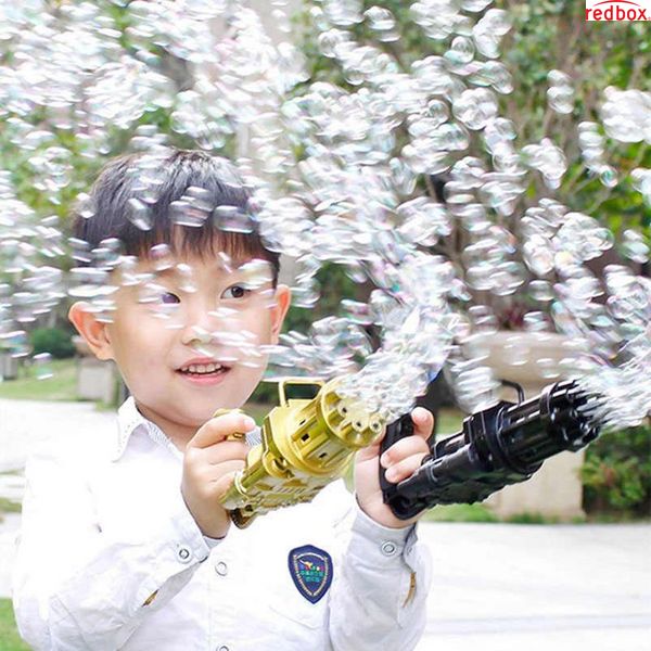 Дитячий пістолет для бульбашок Gatling, річна автоматична машина для мильних бульбашок 99910282 фото