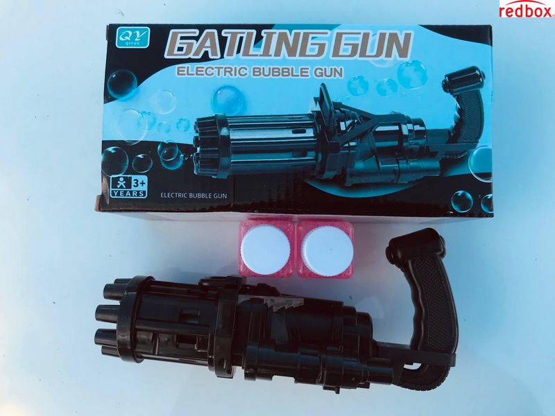 Дитячий пістолет для бульбашок Gatling, річна автоматична машина для мильних бульбашок 99910282 фото