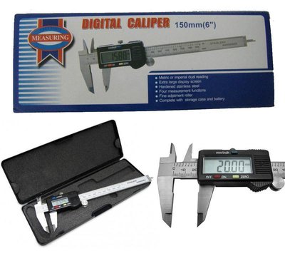 Штангенциркуль електронний з LCD-дисплеєм Digital caliper 150 мм 150mm фото