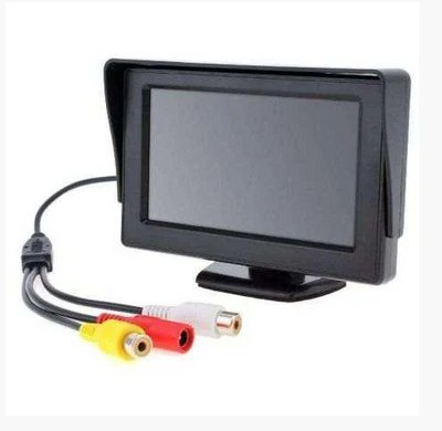 Автомонитор LCD 4.3" для двох камер 043 | монітор автомобільний для камери заднього виду, дисплей LCD043 фото