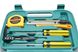 Набір інструментів для дому або гаража молоток, викрутки, пасатижі, рулетка, ніж, у кейсі 9 в 1 N9191 фото 3