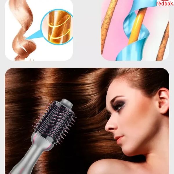 Фен гребінець для волосся RAF R411P ⁇ щітка для сушіння волосся ⁇ стайлер для волосся R411P фото