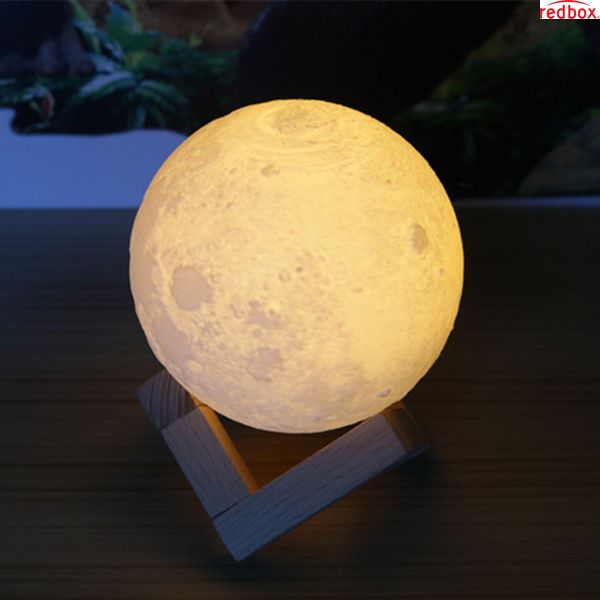Нічник 3D світильник місяць Moon Touch Control 15 см, 5 режимів 4009547 фото