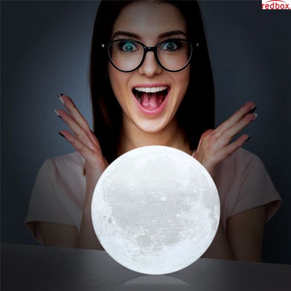 Нічник 3D світильник місяць Moon Touch Control 15 см, 5 режимів 4009547 фото