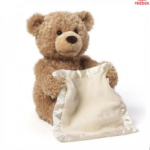 Дитяча інтерактивна плюшева іграшка для малюка англійською Ведмедик Пікабу Peekaboo Bear Brown 30 см Коричне PBB30 фото