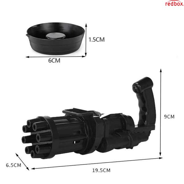 Дитячий пістолет для бульбашок Gatling, річна автоматична машина для мильних бульбашок 99910282 фото